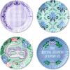 Hallmark Bridgerton Appetizer Plates, Set of 4 (Social Season) for Birthdays, Easter, Mother’s Day, Graduations