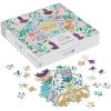 Hallmark Bridgerton 1000-Piece Jigsaw Puzzle (Ton Silhouettes on Floral) for Birthdays, Easter, Mother’s Day, Christmas
