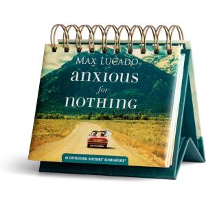 DaySpring 365-Day Perpetual Calendar (Anxious for Nothing, Max Lucado) Religious Gift, Inspirational Desktop Accessory