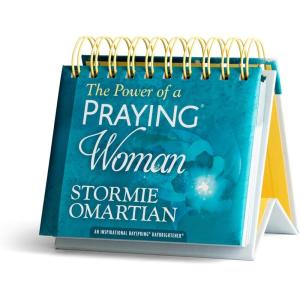 DaySpring 365-Day Perpetual Calendar (The Power of a Praying Woman, Stormie Omartian) Religious Gift, Inspirational Desktop Accessory