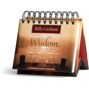 DaySpring 365-Day Perpetual Calendar (Wisdom for Each Day, Billy Graham) Religious Gift, Inspirational Desktop Accessory