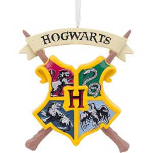 Hallmark Harry Potter Hogwarts Crest Christmas Ornament, multicolor (0002HCM9465)