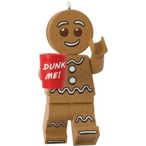 Hallmark Keepsake Christmas Ornament 2023, Quidditch Seeker Harry Potter LEGO Minifigure, Gifts for Harry Potter Fans(Gingerbread Man)