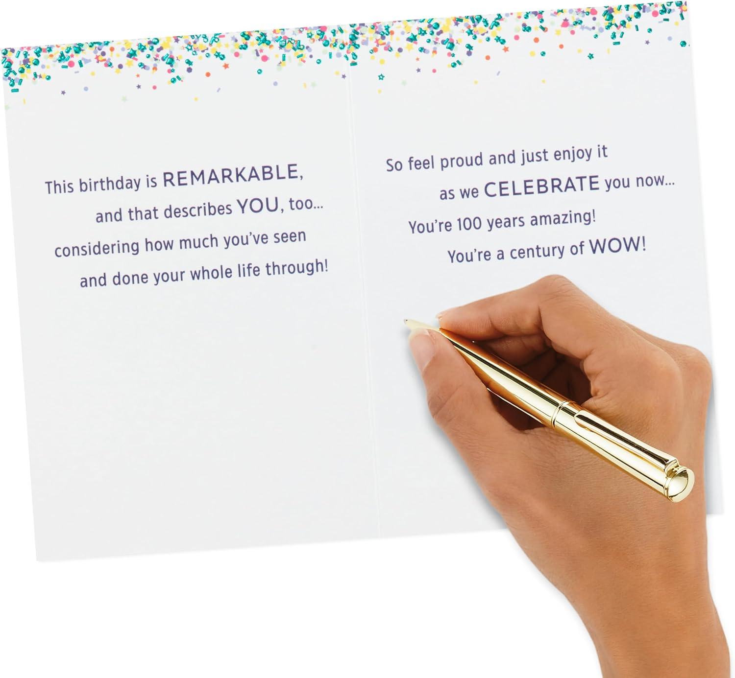 image:imageHallmark 100th Birthday Card 100 Years Amazing