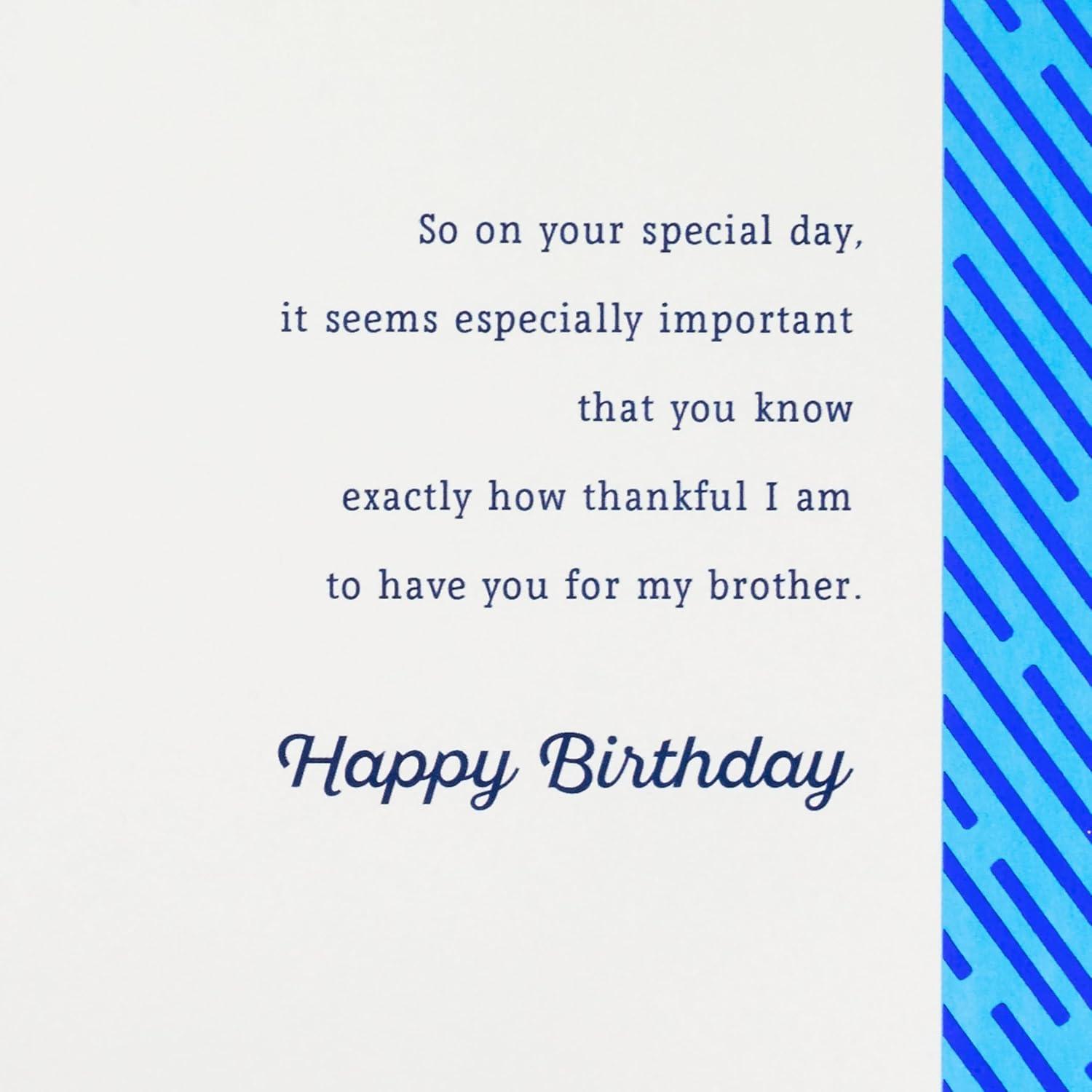 image:imageHallmark Birthday Card for Brother So Thankful
