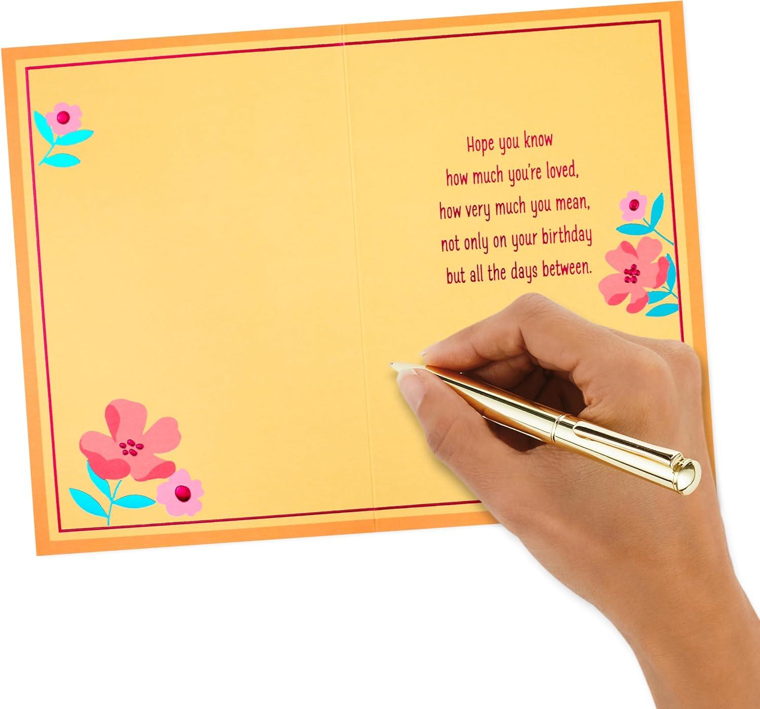 image:imageHallmark Birthday Card for Mom Gemstone FlowersGemstone Flowers