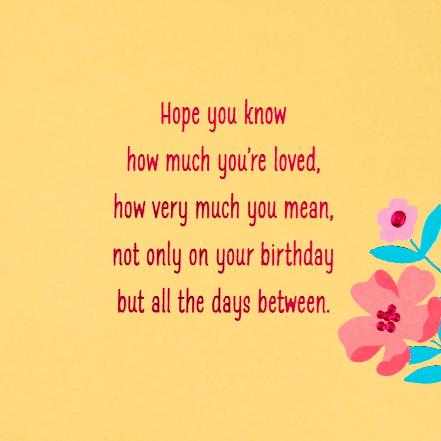 image:imageHallmark Birthday Card for Mom Gemstone FlowersGemstone Flowers