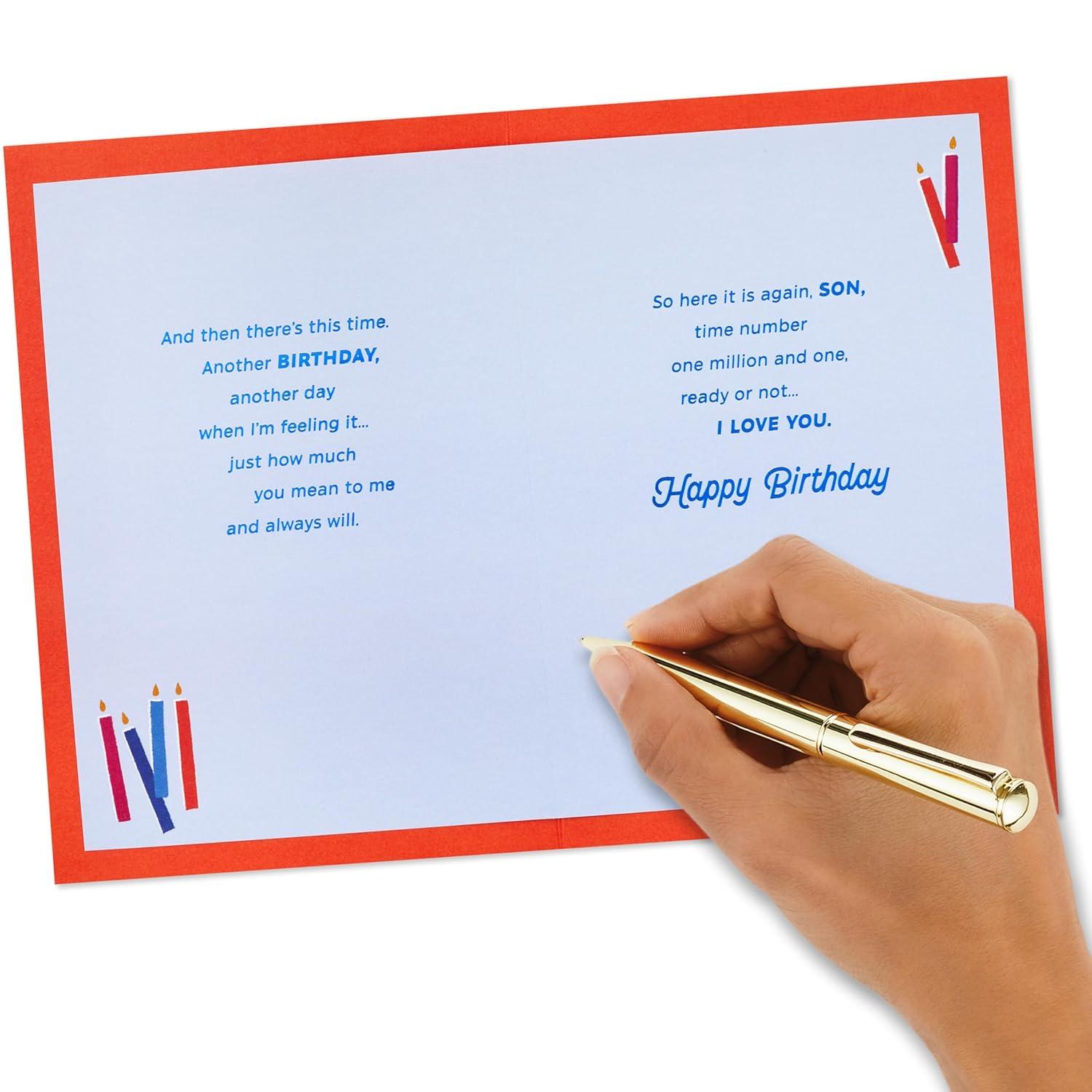 image:imageHallmark Birthday Card for Son Love You a Million Times Colorful Candles