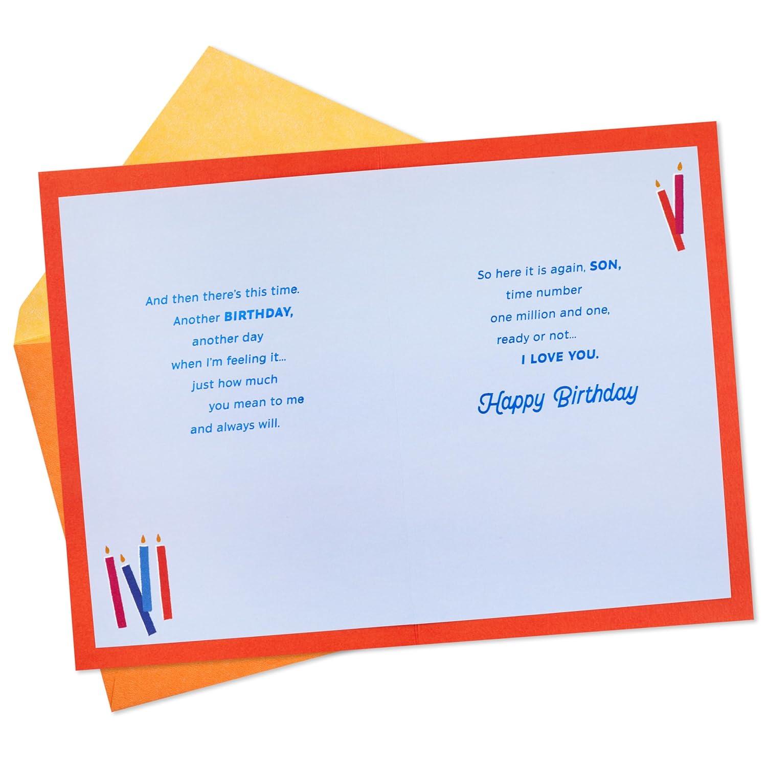 image:imageHallmark Birthday Card for Son Love You a Million Times Colorful Candles
