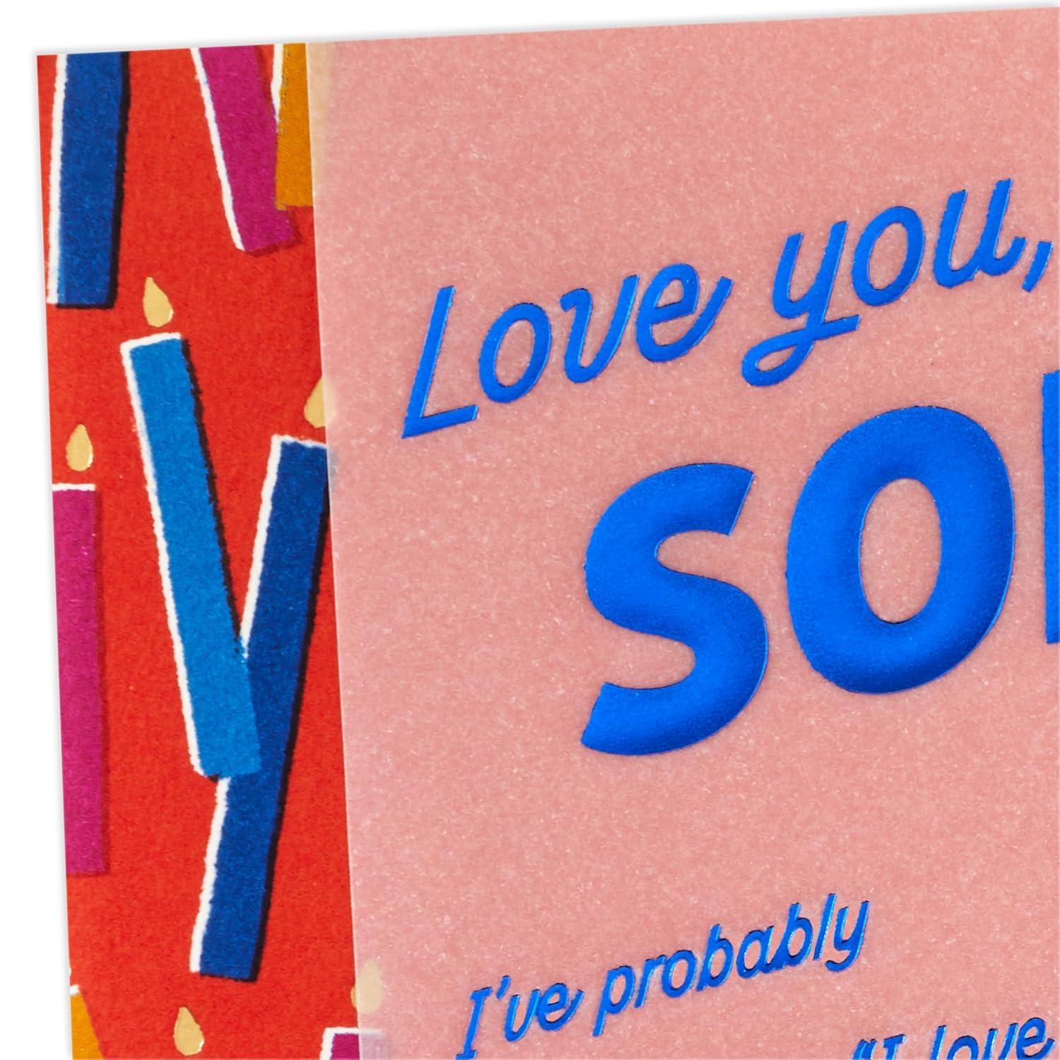 image:imageHallmark Birthday Card for Son Love You a Million Times Colorful Candles
