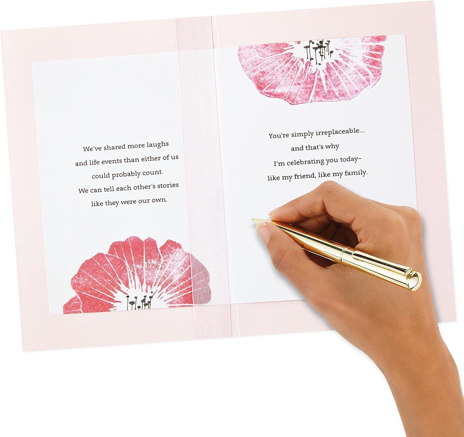 image:imageHallmark Golden Thread Birthday Card A Birthday WishYoure My Family