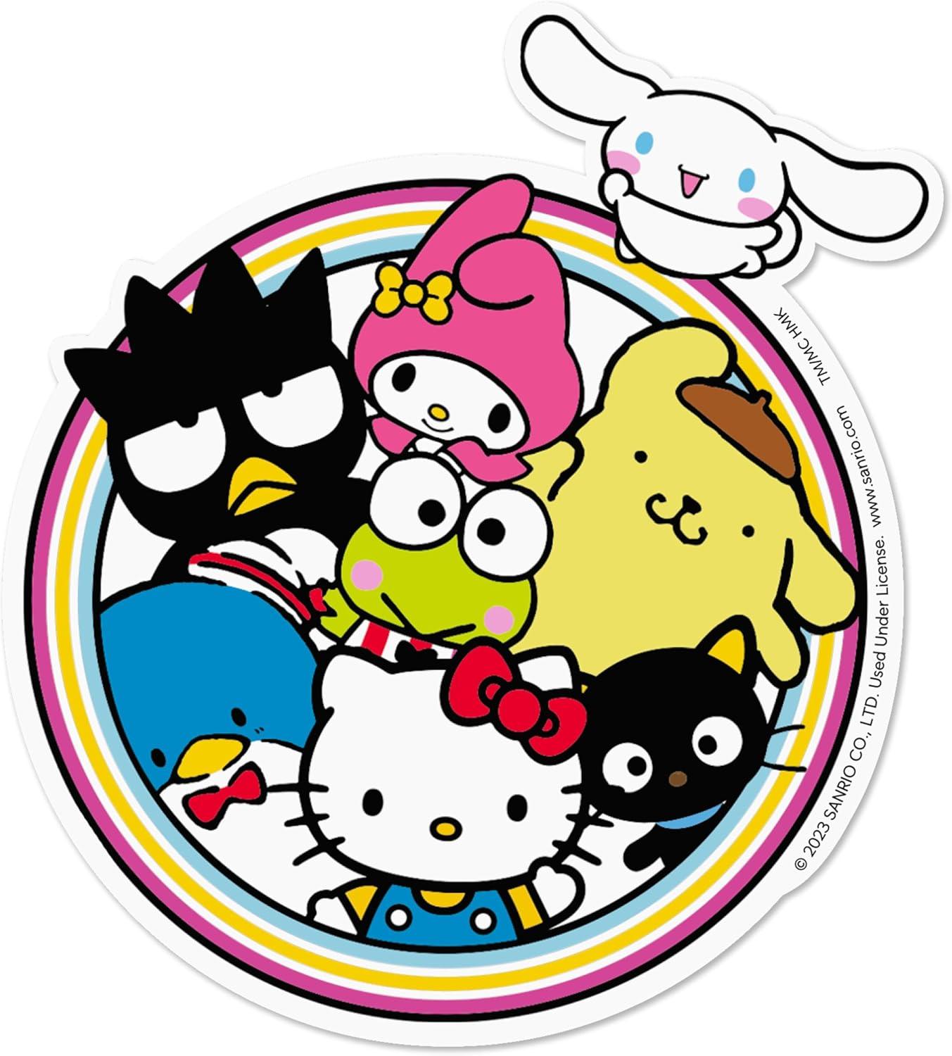 image:imageHallmark Hello Kitty Pack of 3 Stickers for Water Bottles Planners Notebooks Wall Hello Kitty and Friends Keroppi and Kuromi Decals for Kids Teens Adults
