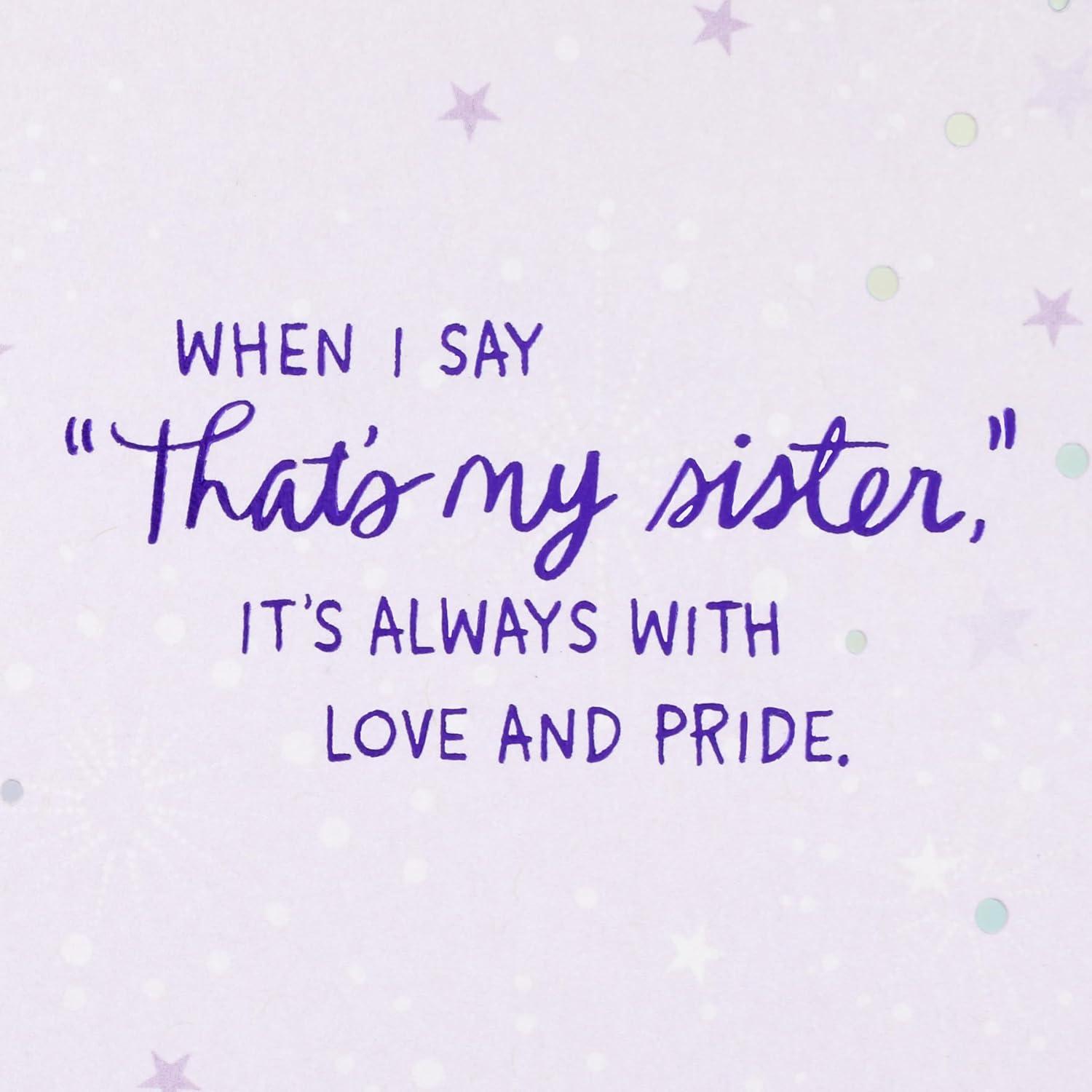 image:imageHallmark Mothers Day Card for Sister Love and Pride Birthday Card for Her from Brother Thinking of You Congrats Just BecauseCard