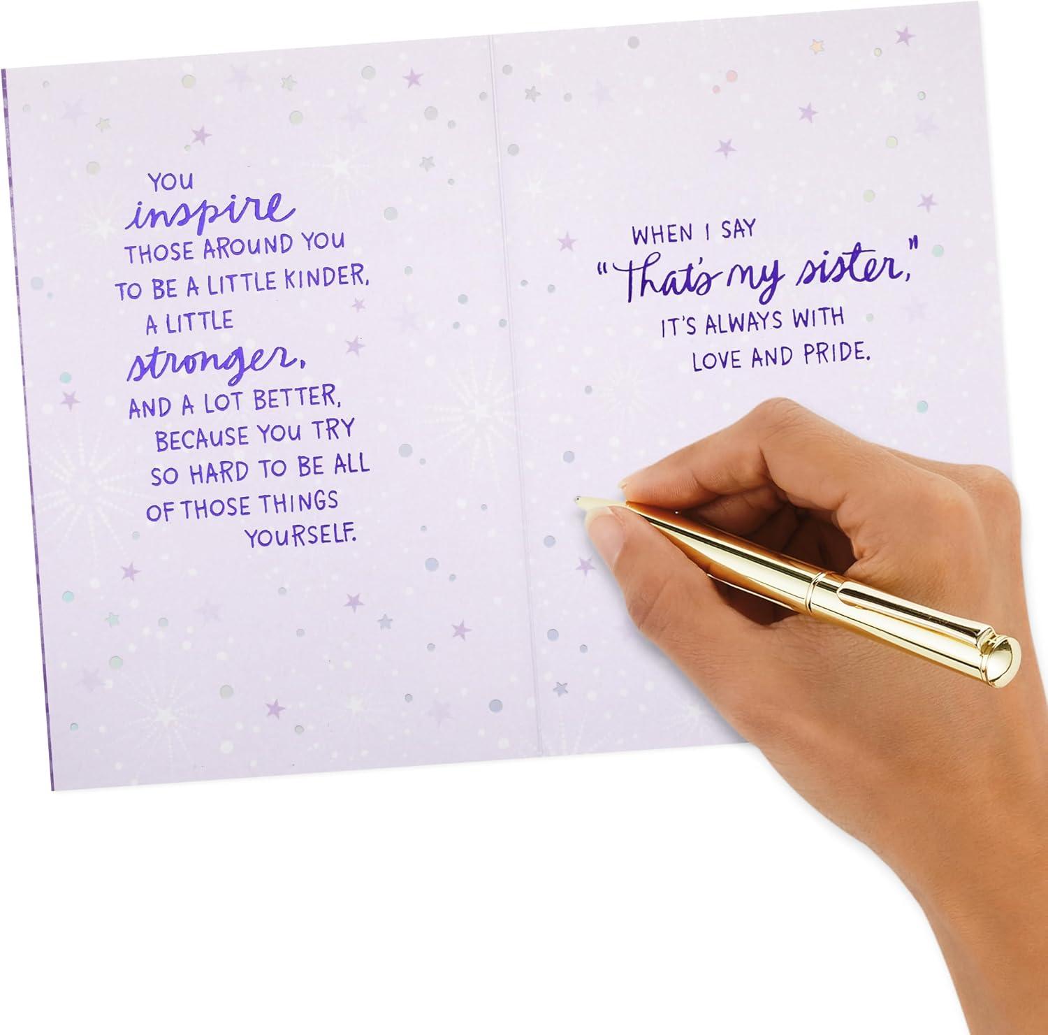 image:imageHallmark Mothers Day Card for Sister Love and Pride Birthday Card for Her from Brother Thinking of You Congrats Just BecauseCard