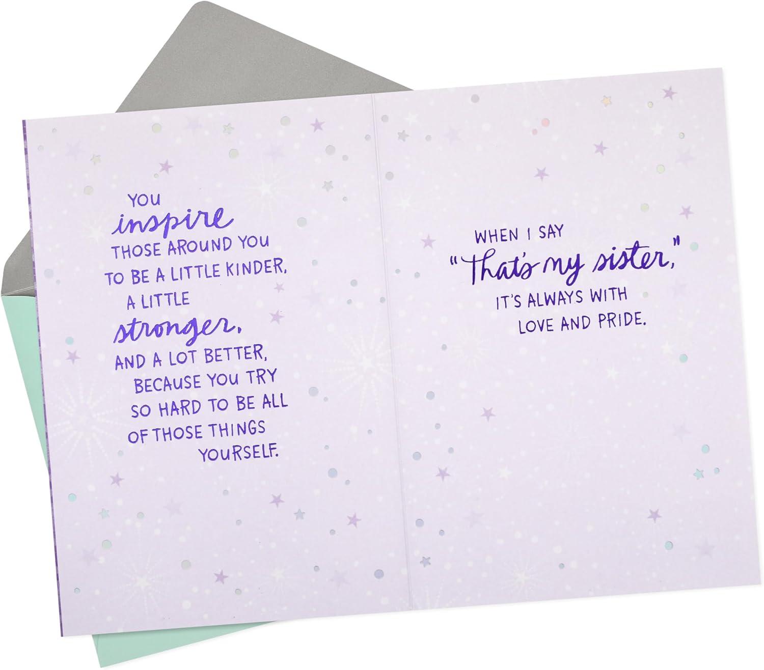 image:imageHallmark Mothers Day Card for Sister Love and Pride Birthday Card for Her from Brother Thinking of You Congrats Just BecauseCard