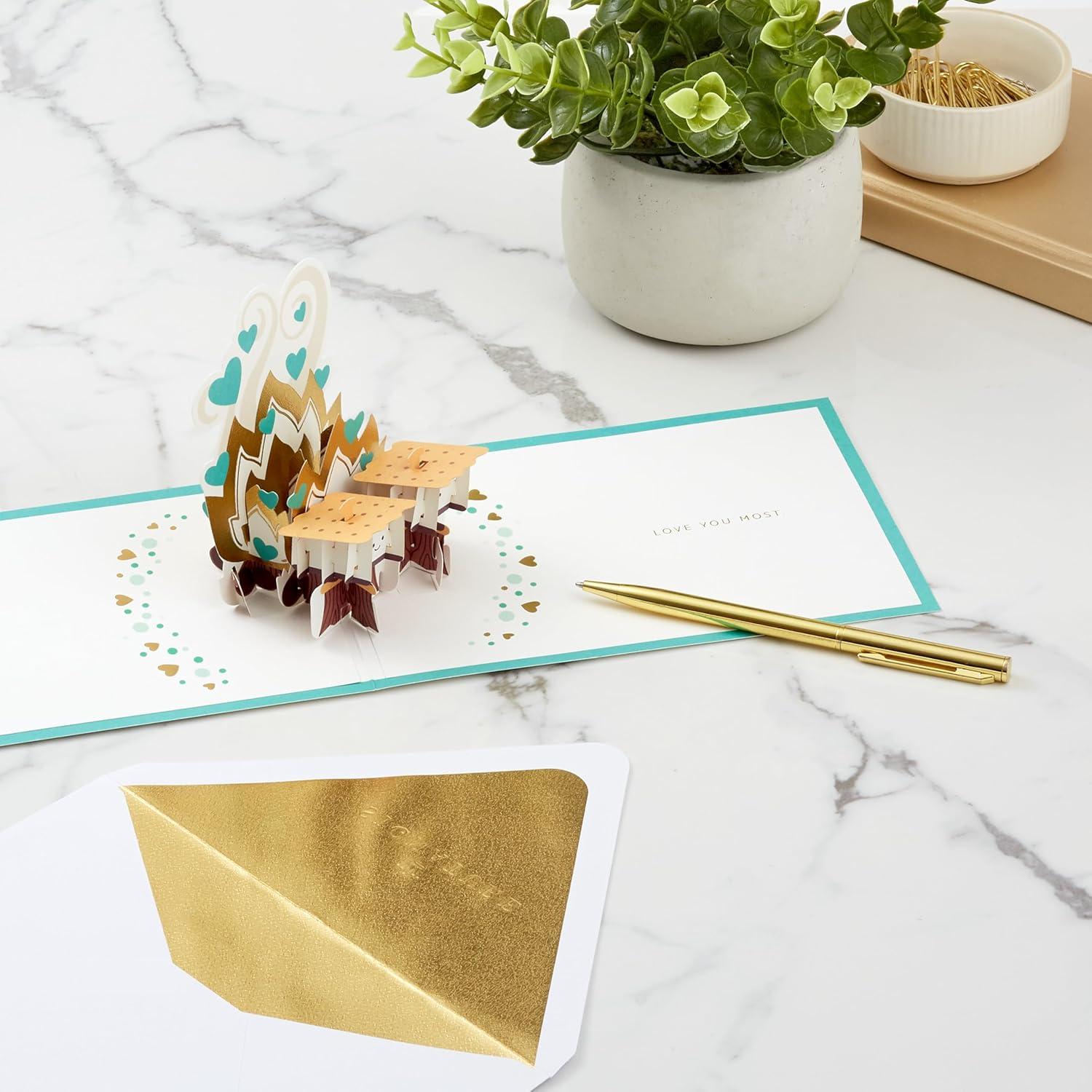 image:imageHallmark Pop Up Love Card Smores Signature Paper Wonder 3D Card for Anniversary Romantic Birthday