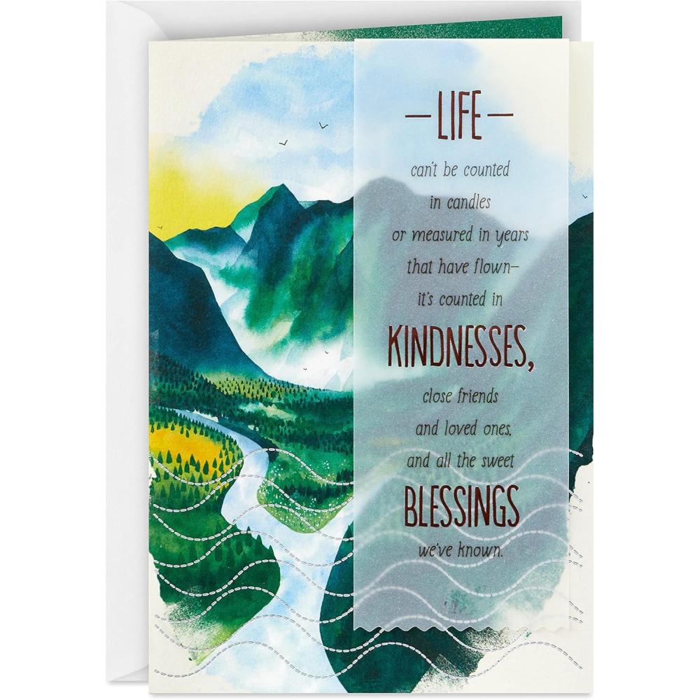 image:imageHallmark Birthday Card Watercolor MountainsPainted Mountains