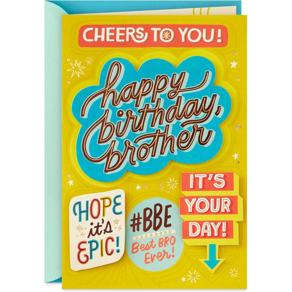 image:imageHallmark Birthday Card for Brother from Sister Cheers to You