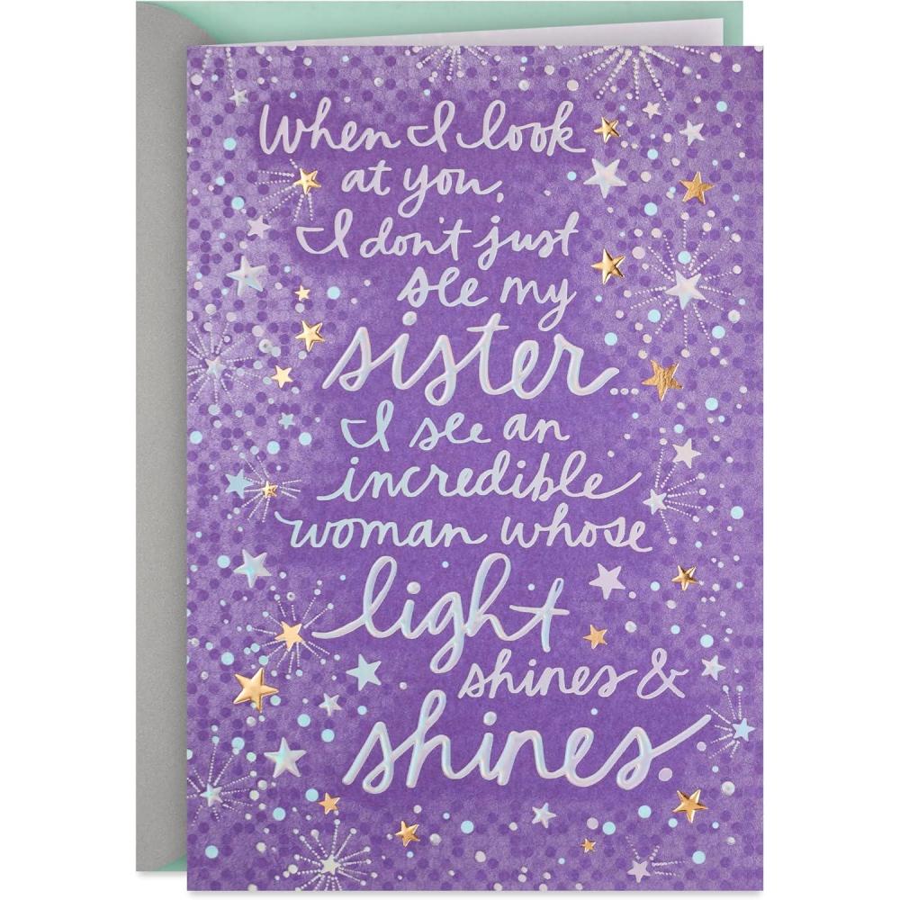 image:imageHallmark Mothers Day Card for Sister Love and Pride Birthday Card for Her from Brother Thinking of You Congrats Just BecauseCard
