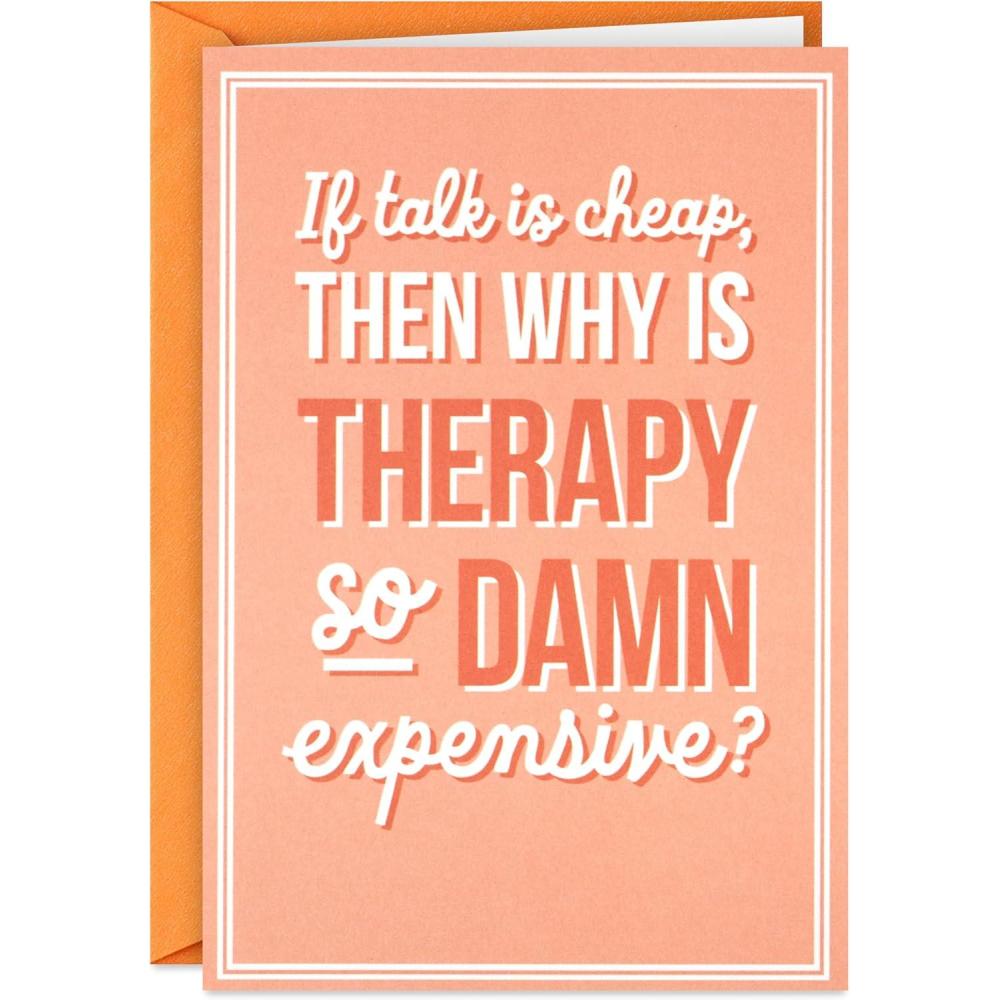 image:imageHallmark Shoebox Funny Support Card Why Is Therapy Expensive