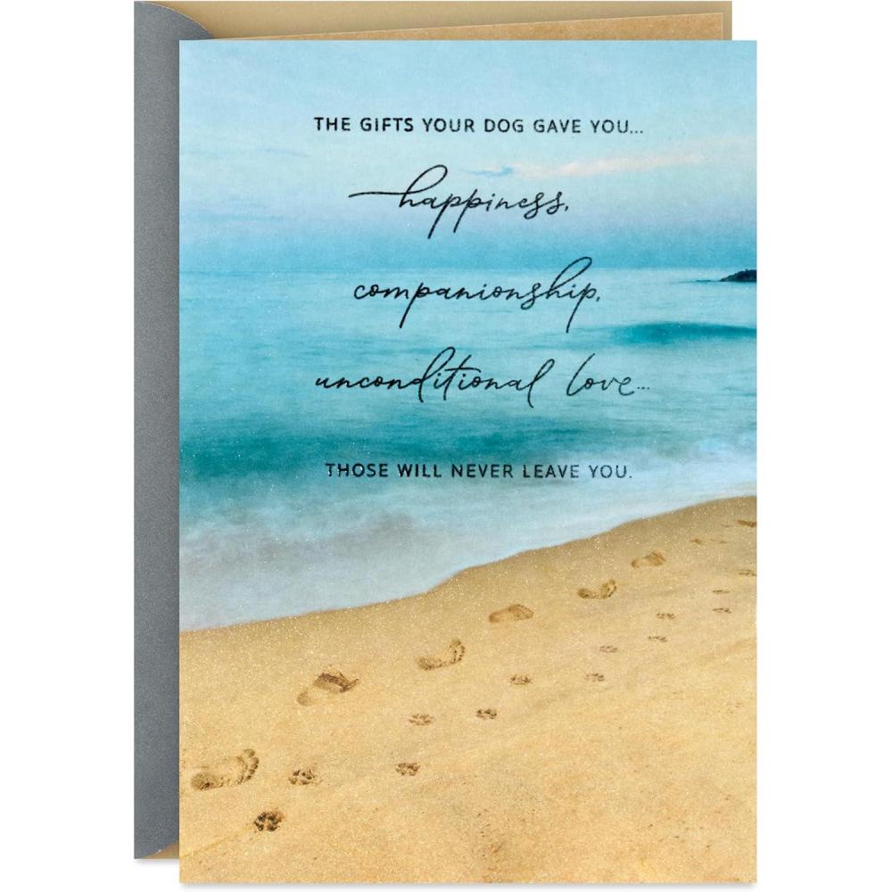image:imageHallmark Sympathy Card for Loss of Dog A Faithful Friend to Treasure