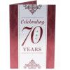 Hallmark 70th Birthday Greeting Card (Scrollwork Pattern)