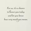 Hallmark 80th Birthday Card (Honor You Today)