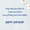 Hallmark Birthday Card (Card Inside a Card)(Grey)