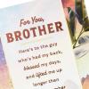 Hallmark Birthday Card for Brother (You’re A Gift in My Life) Starry Sky, Mountain, Leaves