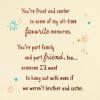 Hallmark Birthday Card for Brother from Sister (Cheers to You)