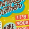 Hallmark Birthday Card for Brother from Sister (Cheers to You)