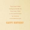 Hallmark Birthday Card for Husband (Hangable or Displayable Decoration, Little Things)(Gold and Green Leaf)