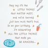 Hallmark Birthday Card for Husband (Hangable or Displayable Decoration, Little Things)(Little Things)