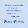 Hallmark Birthday Card for Son (Love You a Million Times) Colorful Candles