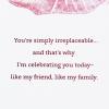 Hallmark Golden Thread Birthday Card (A Birthday Wish)(You’re My Family)