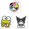 Hallmark Hello Kitty Pack of 3 Stickers for Water Bottles, Planners, Notebooks, Wall (Hello Kitty and Friends, Keroppi, and Kuromi Decals for Kids, Teens, Adults)