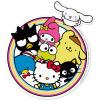 Hallmark Hello Kitty Pack of 3 Stickers for Water Bottles, Planners, Notebooks, Wall (Hello Kitty and Friends, Keroppi, and Kuromi Decals for Kids, Teens, Adults)