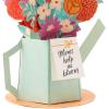 Hallmark Paper Wonder Pop Up Card for Mom (Watering Can Flower Bouquet) for Birthday, Mother’s Day, Thank You