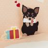 Hallmark Pop Up Birthday Card (Cat and Friend with Birthday Cake)(Chihuahua with Present)