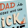 Hallmark Shoebox Funny Father’s Day Card for Dad (Thanks for Kicking and Saving My Butt) from Son, Daughter, Kids