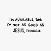 Hallmark Shoebox Funny Support Card (I’m Not As Good As Jesus) for Sympathy, Tough Times, Illness, Job Loss