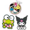 Hallmark Hello Kitty Pack of 3 Stickers for Water Bottles, Planners, Notebooks, Wall (Hello Kitty and Friends, Keroppi, and Kuromi Decals for Kids, Teens, Adults)