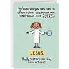 Hallmark Shoebox Funny Support Card (I’m Not As Good As Jesus) for Sympathy, Tough Times, Illness, Job Loss