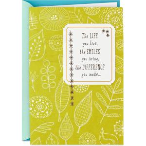 Hallmark Birthday Card (A Lot to Celebrate)(The Difference You Make)