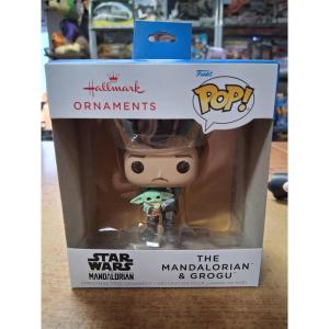 Hallmark Christmas Ornament, Star Wars: The Mandalorian Holding Grogu Funko POP! Ornament, Gifts for Star Wars Fans