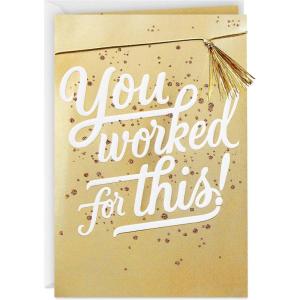 Hallmark Congratulations Card or Graduation Card (Celebrating You)(You Worked for This)