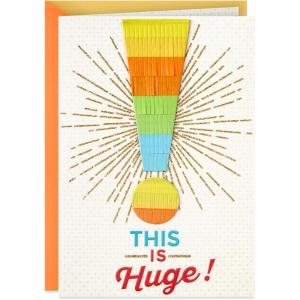 Hallmark Congratulations Card or Graduation Card (This is Huge)(This is Huge)