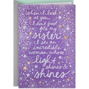 Hallmark Mother’s Day Card for Sister (Love and Pride) Birthday Card for Her, from Brother, Thinking of You, Congrats, Just Because(Card)