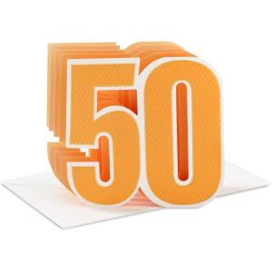 Hallmark Paper Wonder Pop Up 50th Birthday Card (Celebrating You)