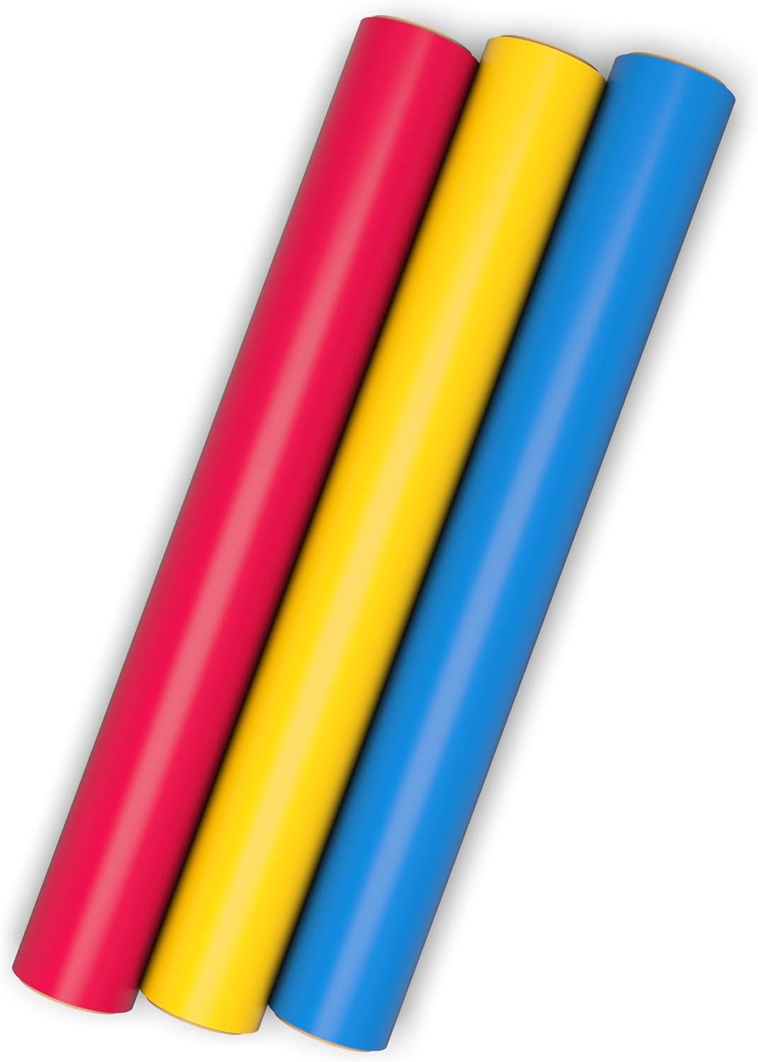 image:imageHallmark Image Arts Birthday Wrapping Paper Mini Rolls 3Pack Primary Colors Solid Red Yellow Blue for Kids Parties Graduations Fathers Day Baby Showers Any Occasion 27 Sq Ft Total